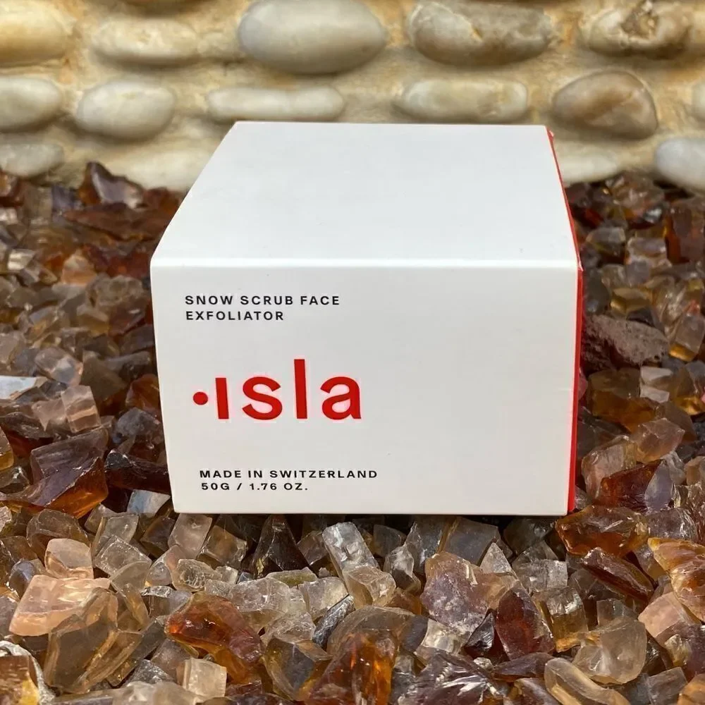 New in Box Isla Snow Scrub Exfoliator Treatment 1.76 oz Fruit Enzymes